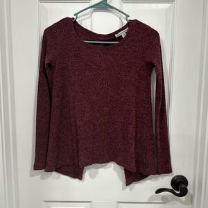 EUC open back long sleeve American Eagle top, maroon size XXS